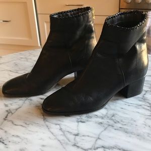 Gabriella black booties with 2in heel